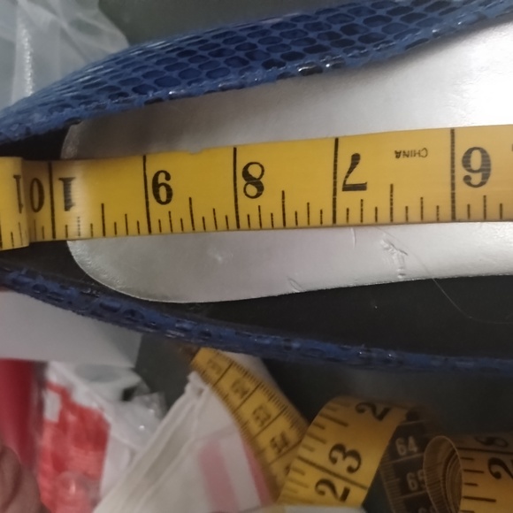 Christian siriano blue leopard heels size 8 1/2 - Picture 6 of 6